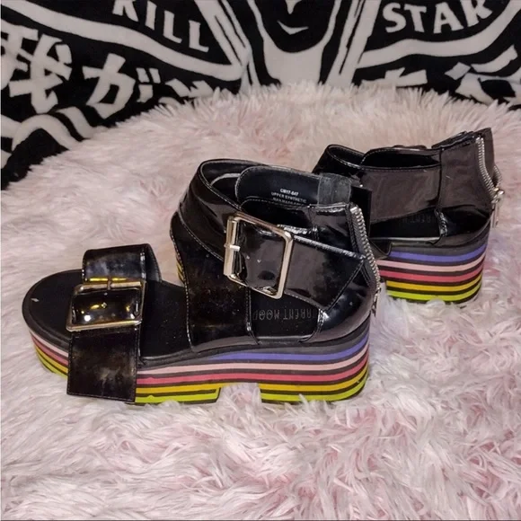 DOLLS KILL Current Mood Platform Sandals - Picture 4 of 7